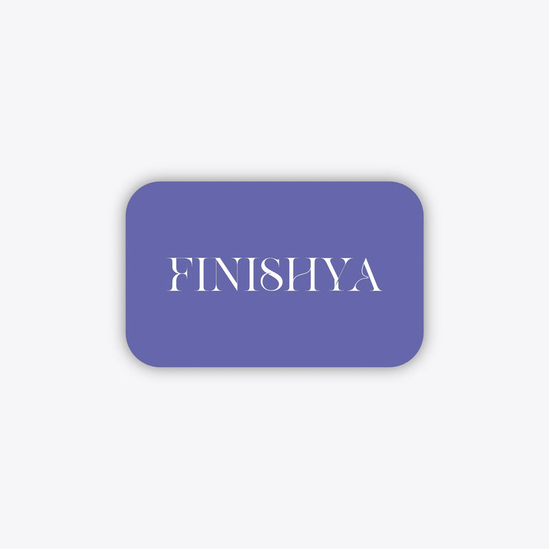 Finishya digital e-gift card for vegan skincare and cruelty-free fragrance, the perfect gift for sensitive skin.