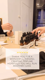 Video montage of a Finishya perfume making workshop in Dunedin featuring positive customer reviews and testimonials.